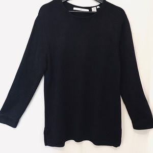 BALLINGER GOLD Like New Black Pullover Sweater